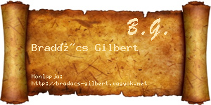 Bradács Gilbert névjegykártya